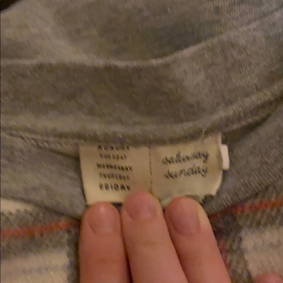 Anthropologie Plaid Sweatshirt - Picture 2 of 2